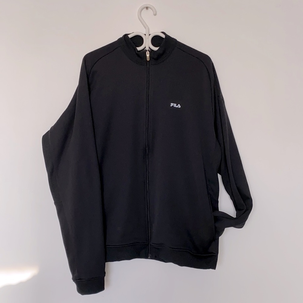 Black Fila Tracksuit Jacket